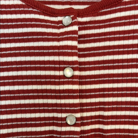 Striped Button-Up Top - Picture 3 of 3